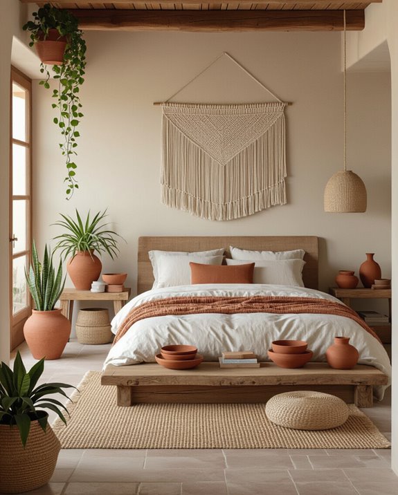 earthy terracotta decor elements