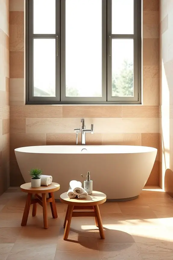 earthy tones create serenity