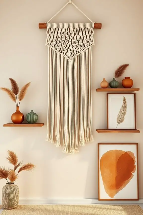 earthy tones create tranquility