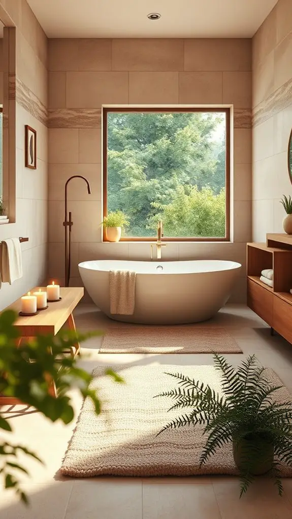 earthy tones create warmth