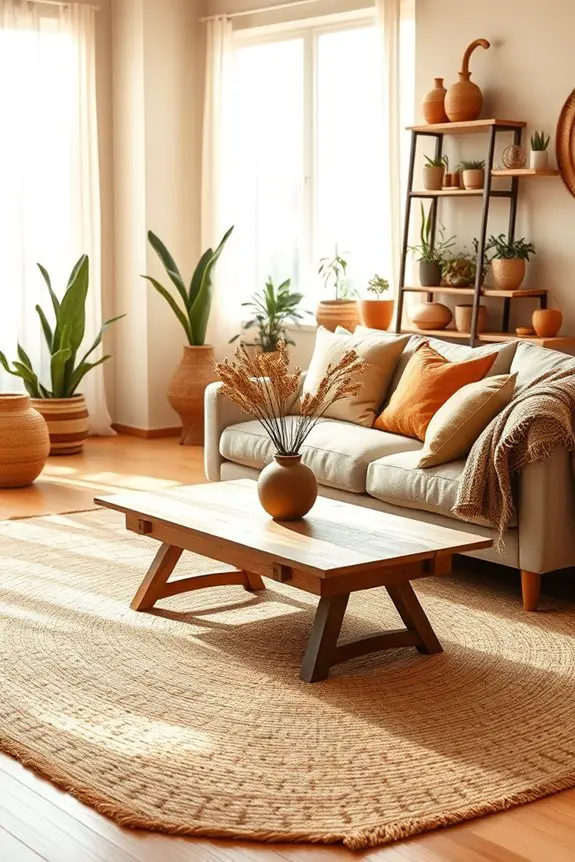 earthy tones for coziness