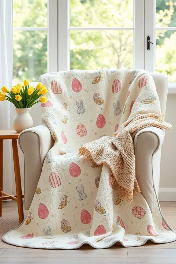 easter quilts and throws