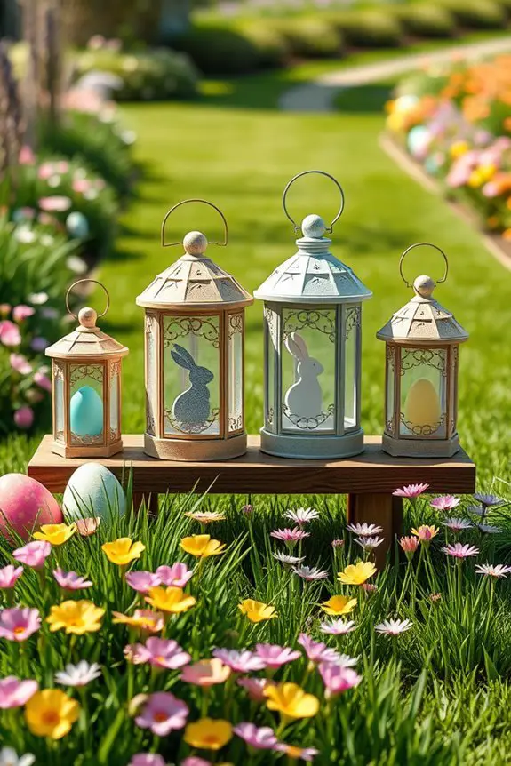 easter themed decorative lanterns
