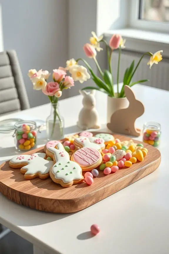 easter themed festive snack stations