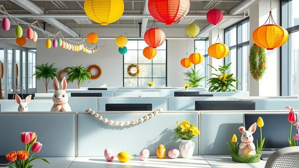 easter themed office decoration ideas