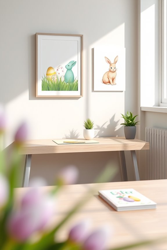 easter themed office wall art