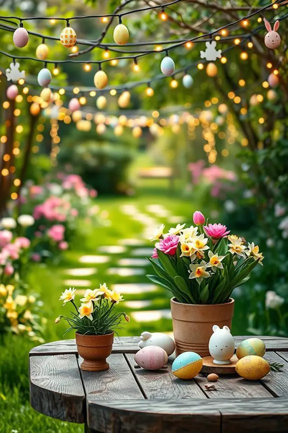 easter themed string lights