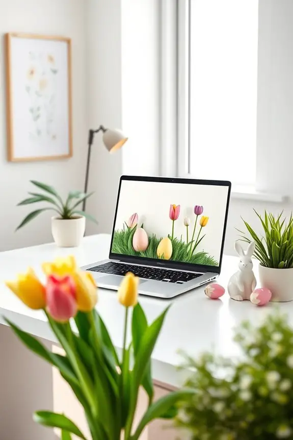 easter themed virtual backgrounds