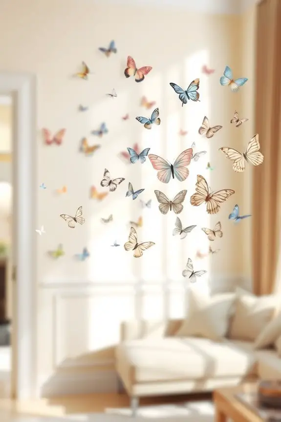 easy butterfly wall decor