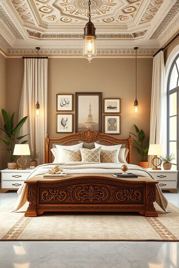 eclectic arabic bedroom design
