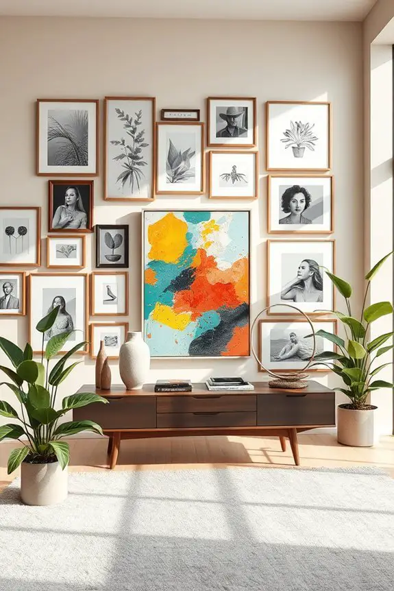 eclectic art display ideas