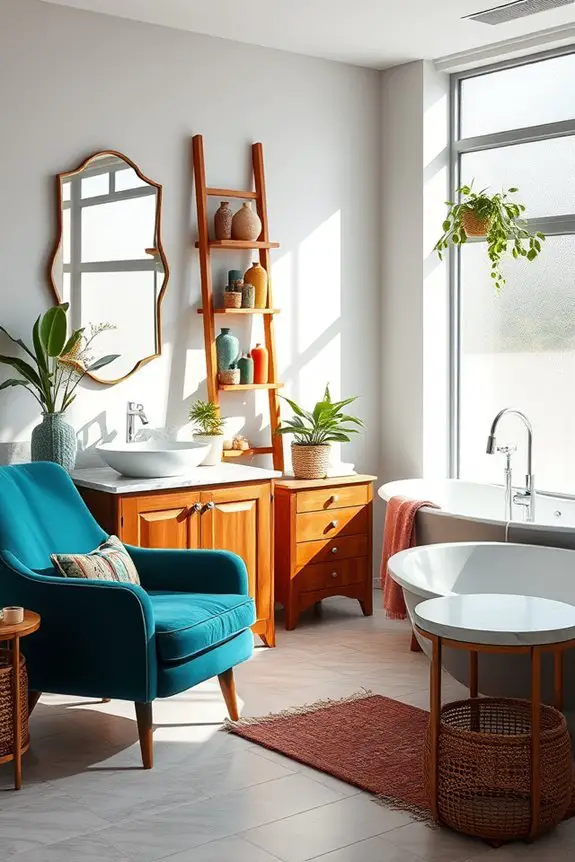 eclectic bathroom furniture ideas