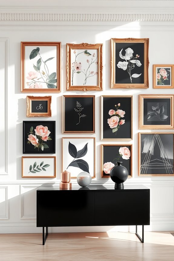 eclectic black rose gold gallery