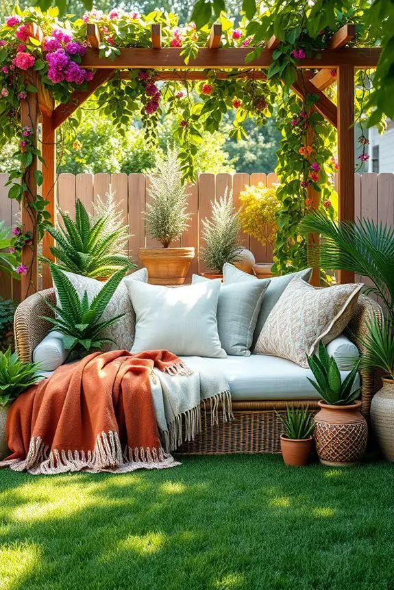 eclectic bohemian outdoor relaxation