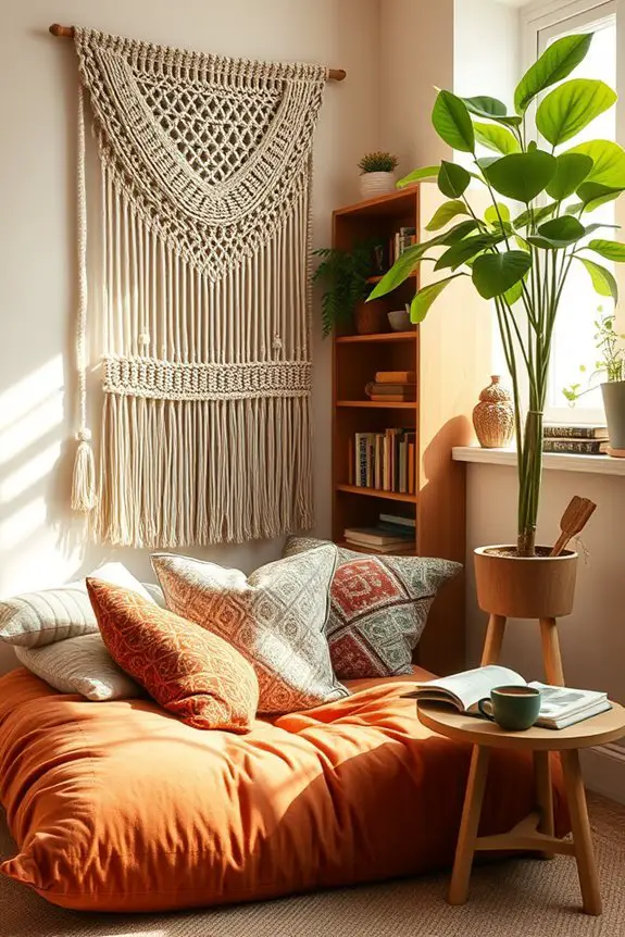 eclectic bohemian reading sanctuary