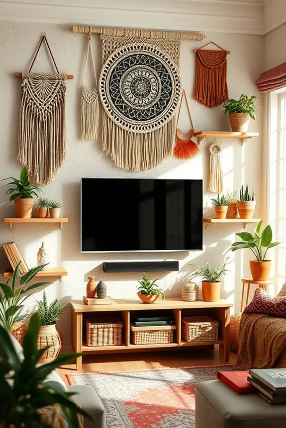 eclectic bohemian wall decor