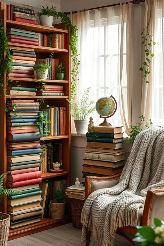 eclectic book display ideas