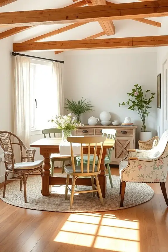 eclectic chair combinations enhance charm