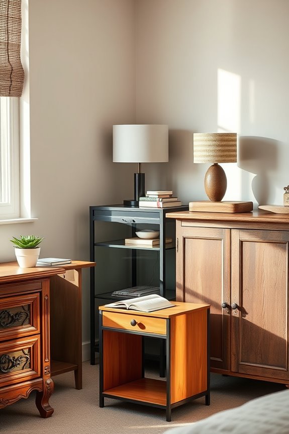 eclectic nightstand design ideas