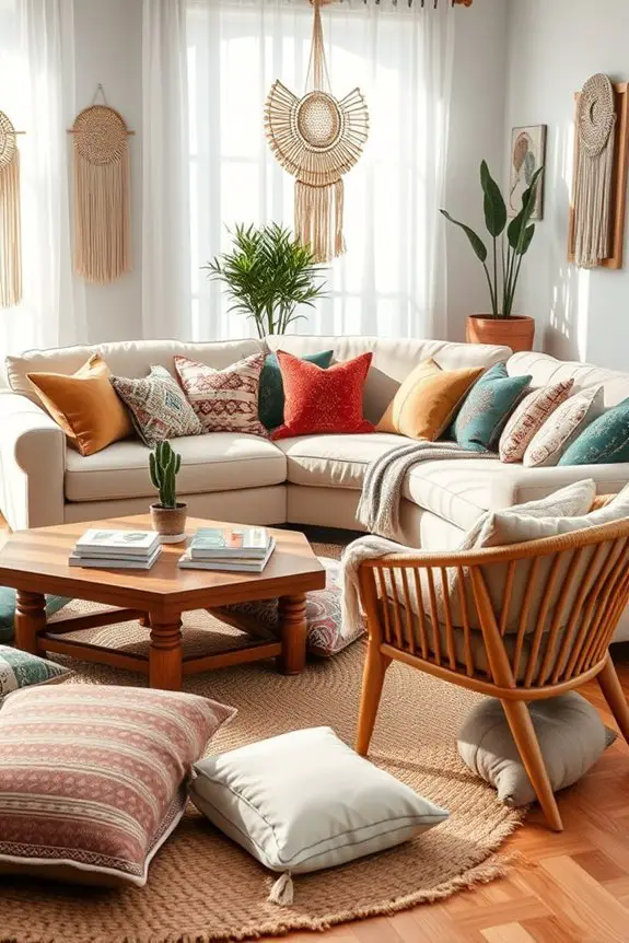 eclectic seating for comfort