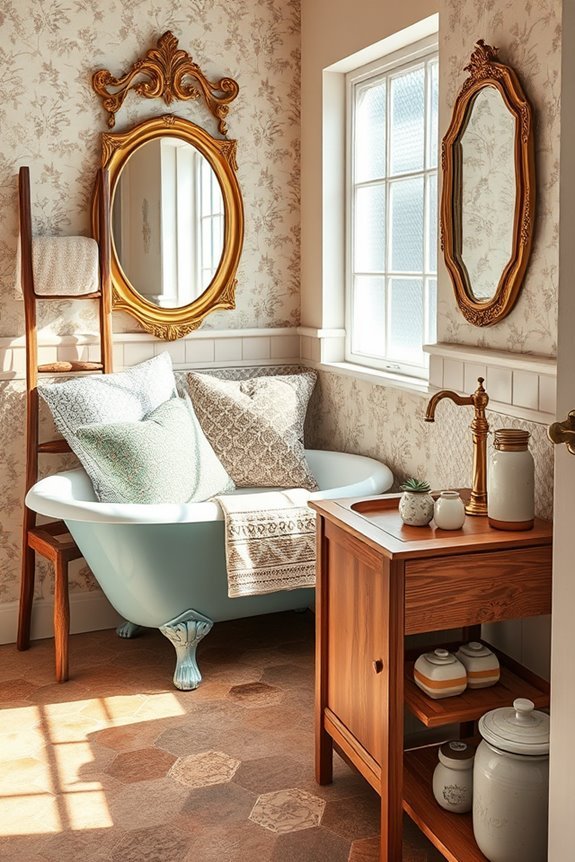 eclectic small bathroom decor