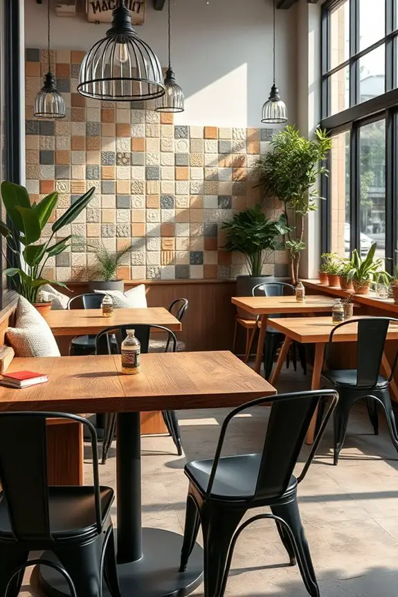 eclectic sustainable cafe design