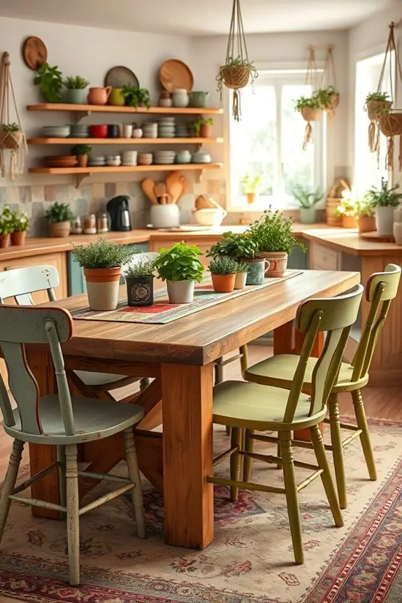eclectic upcycled kitchen furniture