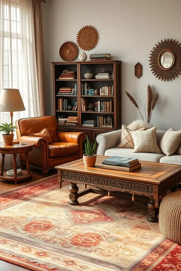 eclectic vintage furniture charm