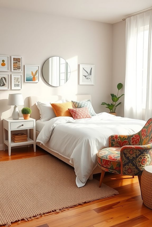 eclectic white furniture harmony