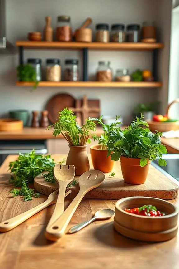 eco friendly bamboo cooking utensils