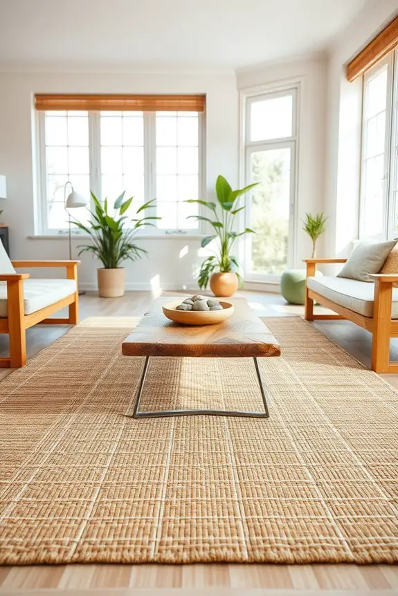 eco friendly bamboo rug elegance
