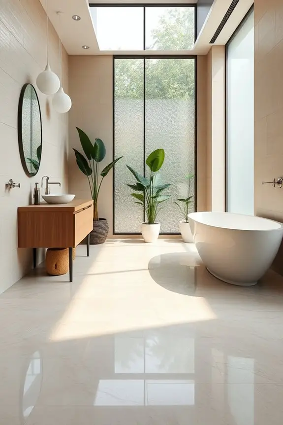 eco friendly bathroom flooring solution