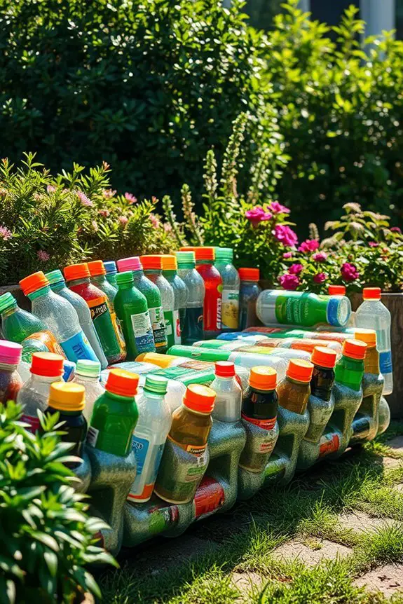 eco friendly bottle bench seating