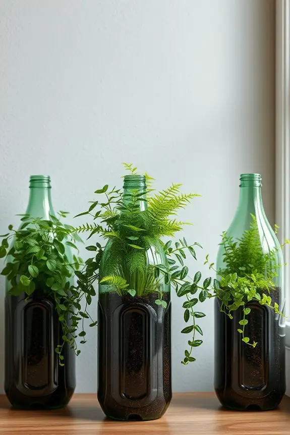 eco friendly bottle planters