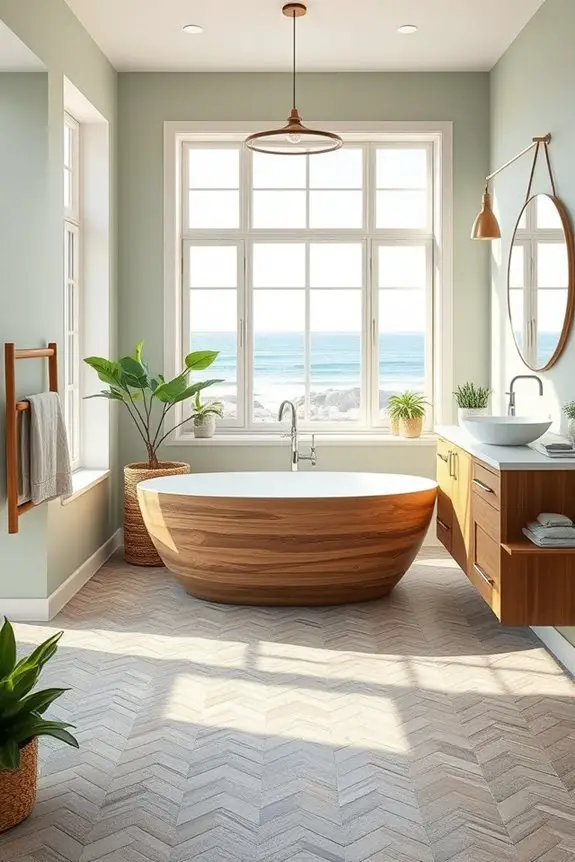 eco friendly coastal bathroom design