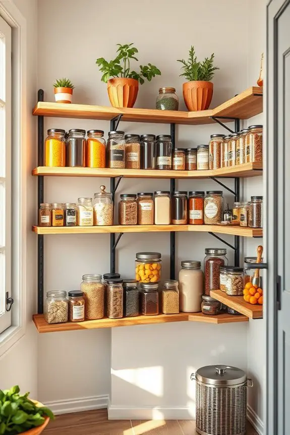 eco friendly corner shelving solutions