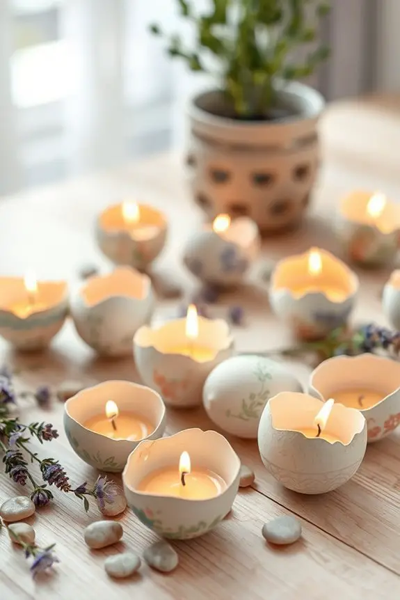 eco friendly eggshell candles