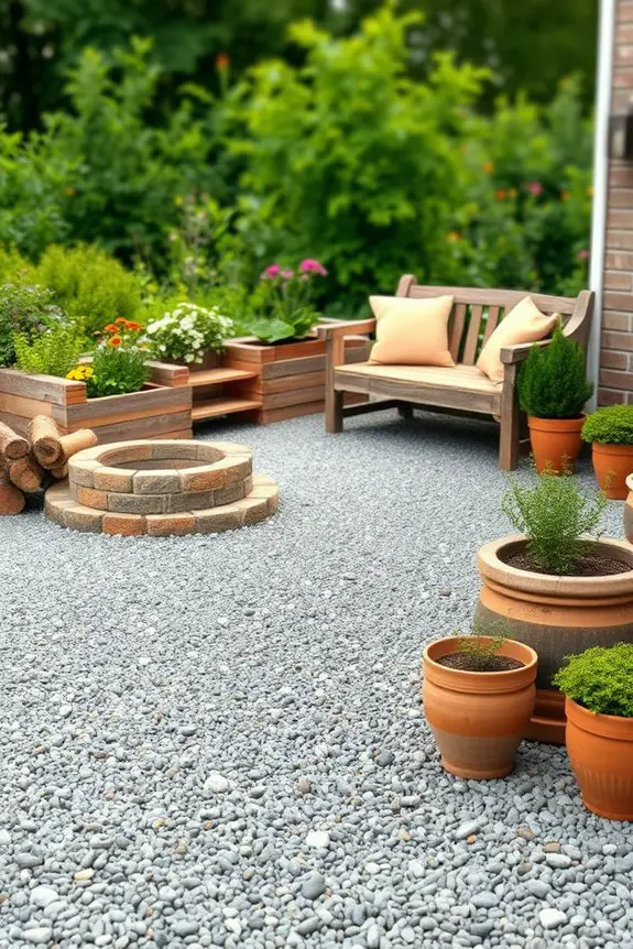 eco friendly gravel patio construction