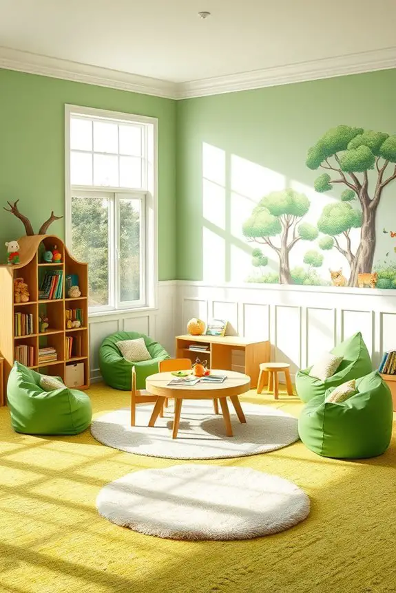 eco friendly green playroom