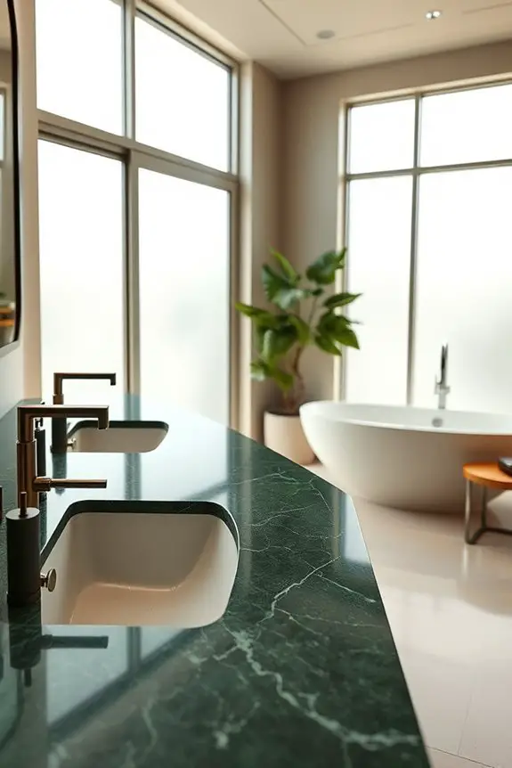 eco friendly green stone elegance