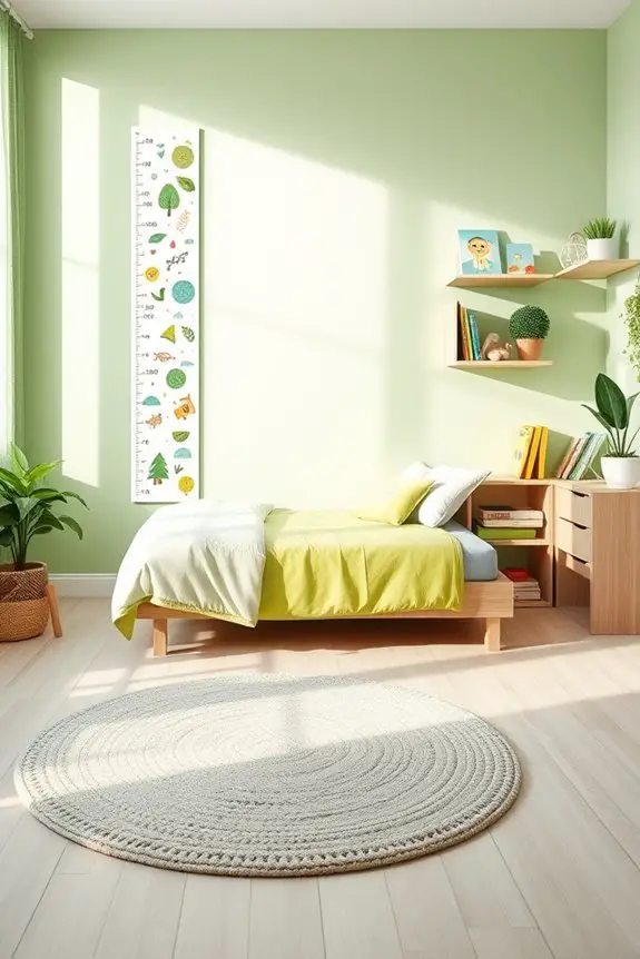 eco friendly growth tracking chart
