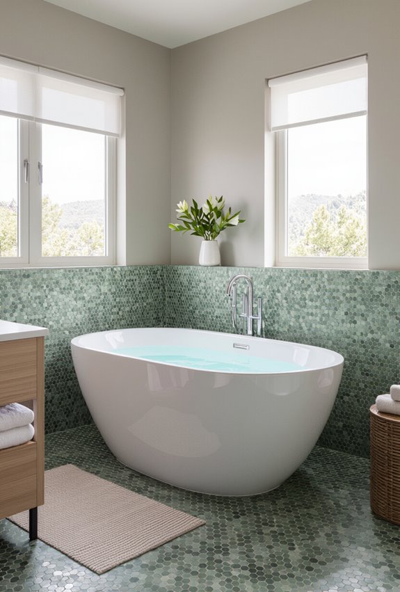eco friendly heated green mosaics