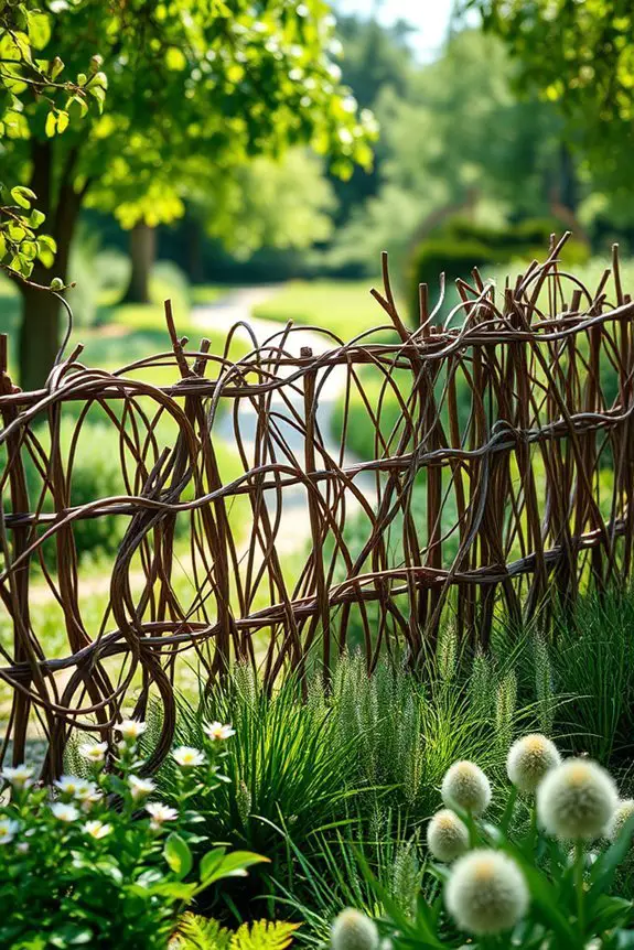 eco friendly living willow fence