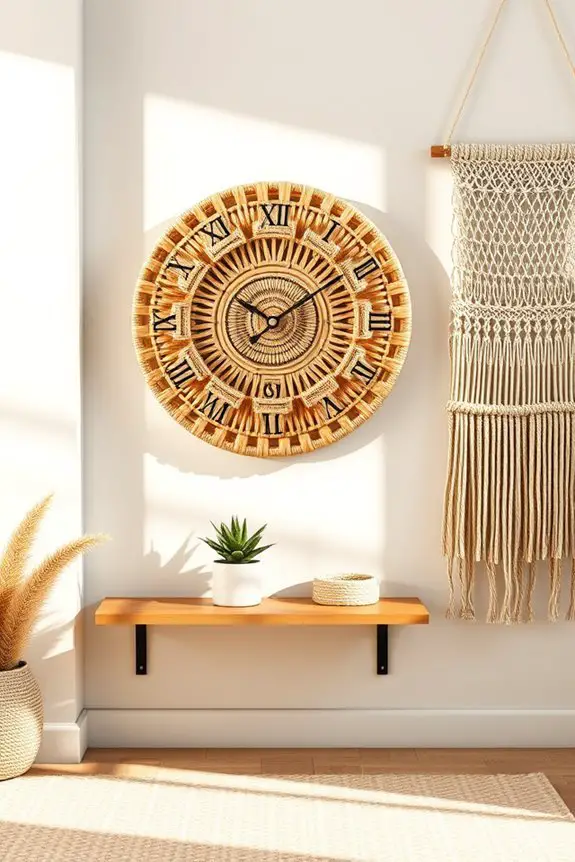 eco friendly natural fiber clocks