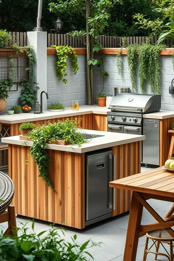 eco friendly outdoor kitchen design