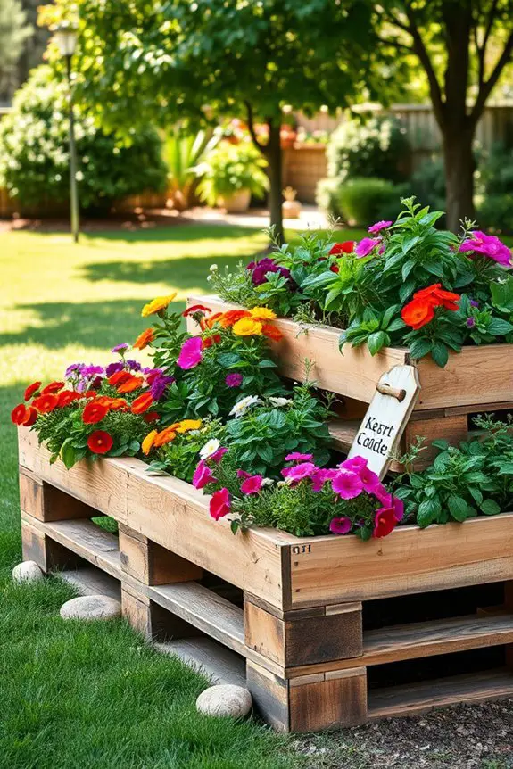 eco friendly pallet garden beds