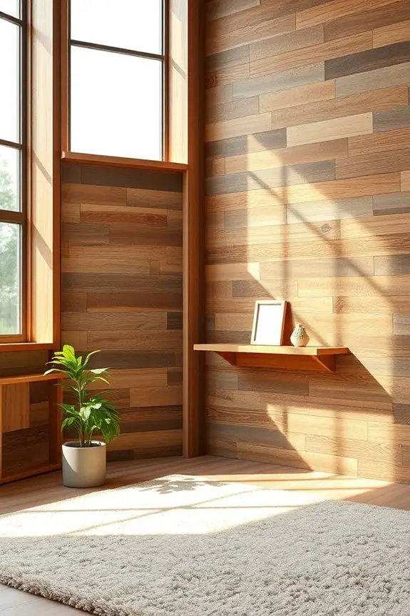 eco friendly rustic wood paneling