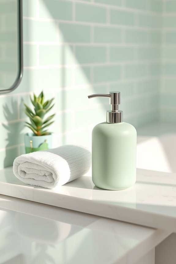 eco friendly soft green dispensers