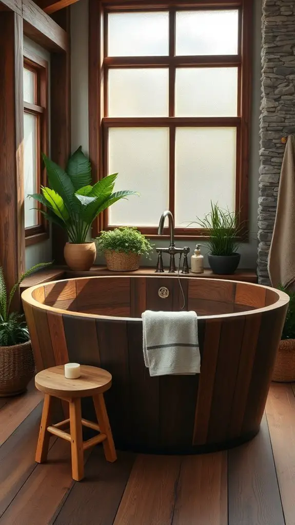 eco friendly wooden tubs