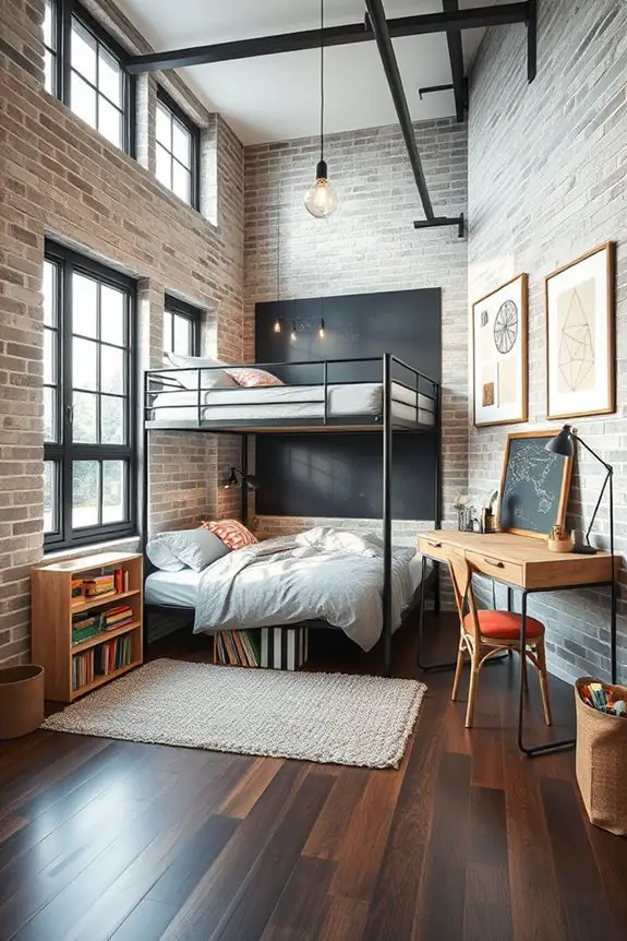 edgy urban bedroom design